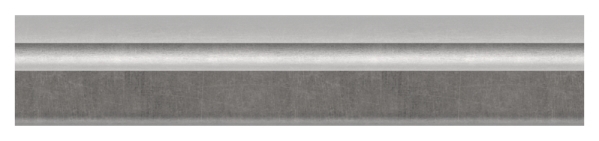 Handlauf | Halbrund | Länge: 3000 mm | Material: 50x14 mm | Stahl (Roh) S235JR