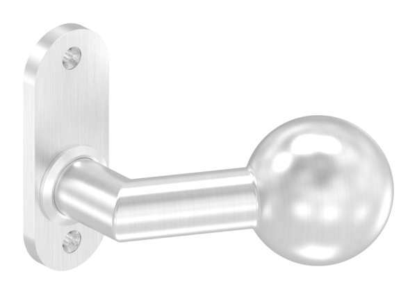 V2A Tuerdruecker mit Kurzschild rund-11-3939.4