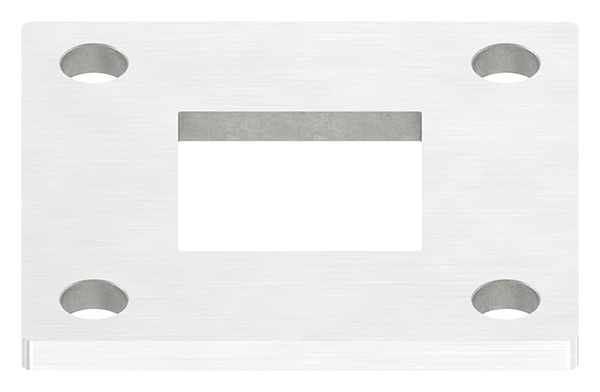 Ankerplatte Masse- 92 x 92 x 6 mm mit Zentrierbohrung- 40-2 x 40-2 mm V2A-11-2210.4