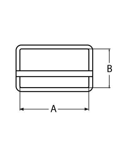 Gurtschnalle mit beweglichem Steg Breite- 25 – 30 mm V2A- Verkauf in VPE-66-64-411.8764