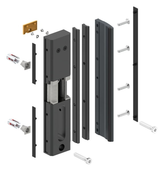 Elekterischer Oeffner- MODULEC-SA-E - stomlos geschlossen - in RAL 7016-88-1159635-ALU-7016.E