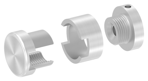 BRENK-fix® Grundhalter für Stäbe 12 x 12mm, ALU