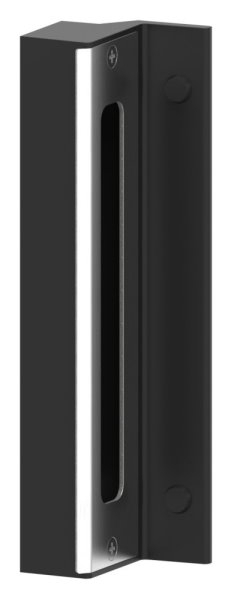 Anschlag fuer Gittertorschloss GTS 2- RAL 9005 schwarz-88-1156703-ALU.9005