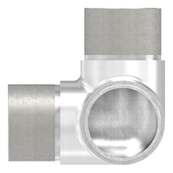 Ecke/Abgang 90° für Rundrohr Ø 48,3x2,0 mm V2A