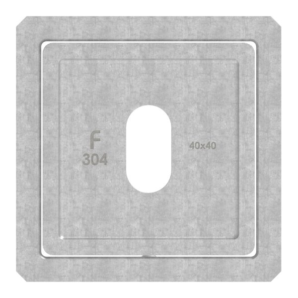 Wandbefestigung für Quadratrohr 40 x 40mm