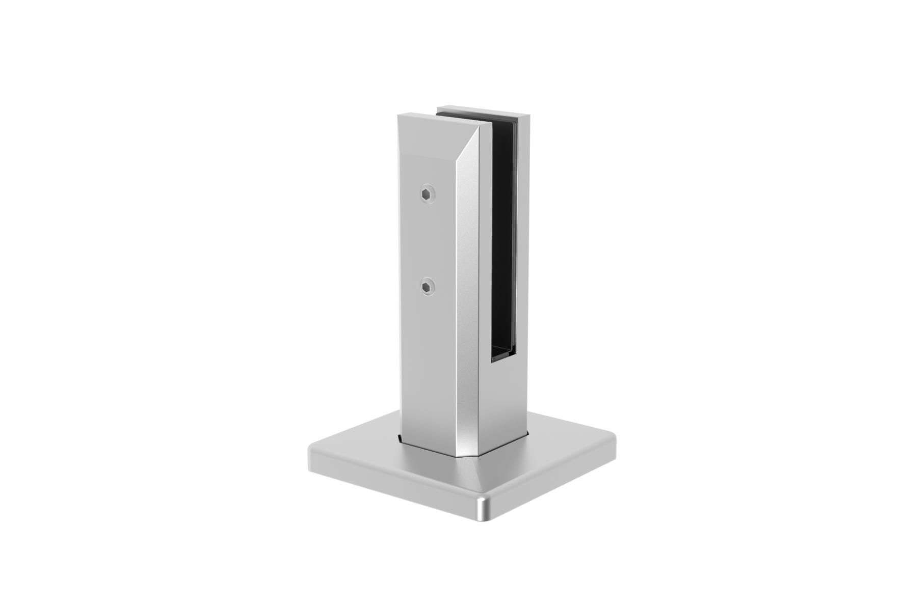 Spigot Edelstahl AISI 316 fuer Glas 12-13-50 mm ohne Glasbohrung Bodenmontage-89-11A146220014-A.4