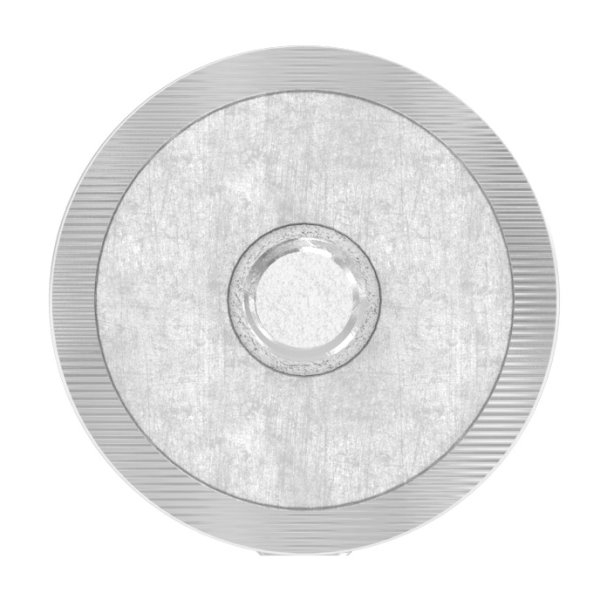 Querstabhalter V2A Edelstahl – Stoßverbinder mit Bohrung Ø 12,5 mm für Anschluss 33,7 mm inkl. Schraube M6 (Handlaufhalter-Bügel Befestigung)