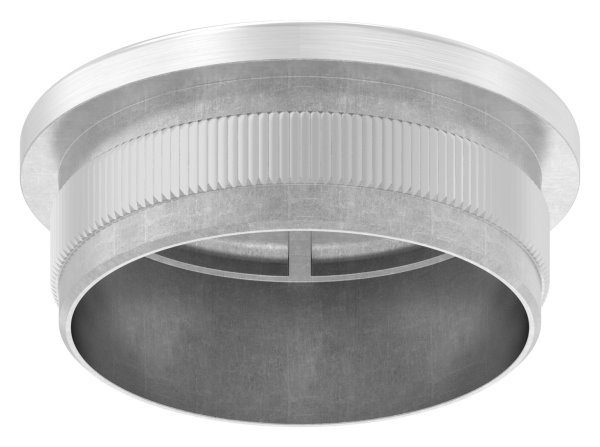 Stopfen leicht gewölbt V2A gegossen für Ø 42,4x2,6 mm