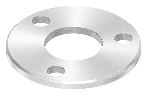 Ankerplatte Ø 100 x 6 mm mit Zentrierbohrung: Ø 42,8 mm V2A