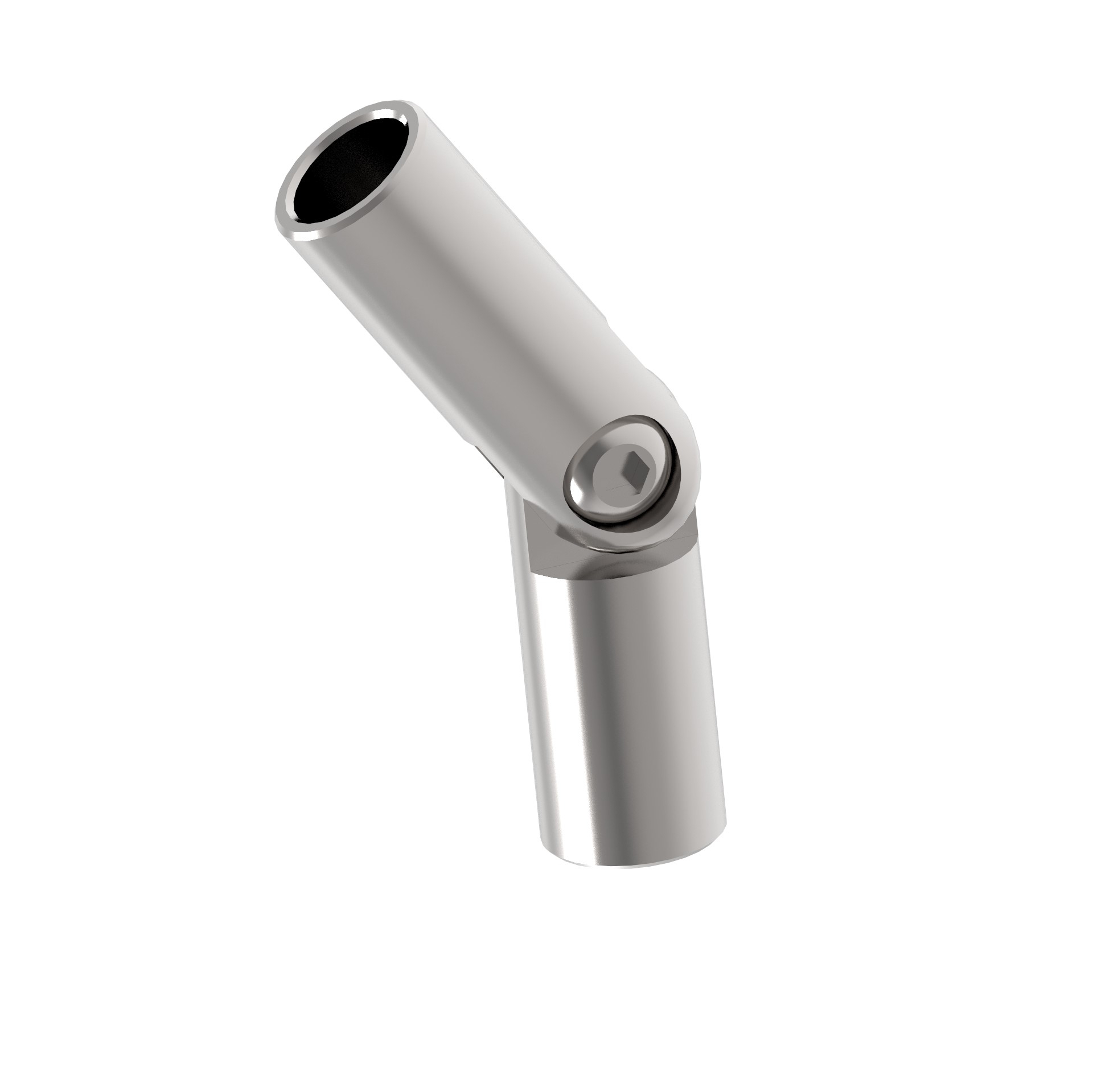 Gelenkverbinder Edelstahl AISI 316 fuer Rundstab d12- D 16 mm- stellbar ±90°- glaenzend-89-11A140302012L-A.4