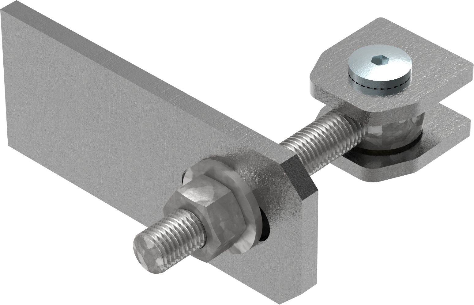 Torband M16 verstellbar Langlochlasche Stahl (roh) S235JR