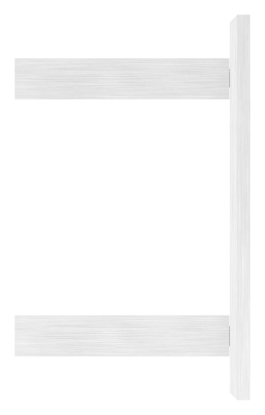 Wandbefestigung für Rohr 40x40 mm V2A