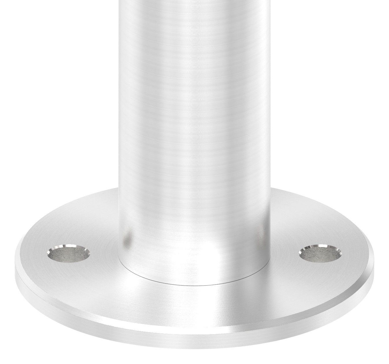 Wand- und Bodenanker mit Rändelung für Rohr 42,4 mm