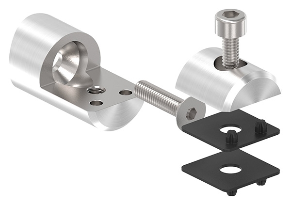 Blechhalter Ø 25 mm V2A fuer Anschluss Ø 48-3 mm-12-2103.4