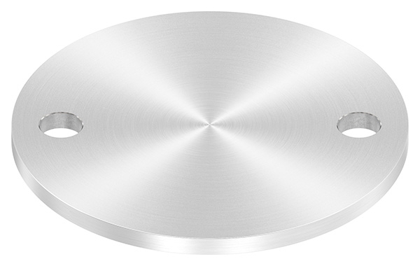Ankerplatte Ø 120 x 6 mm mit 2 Bohrungen á Ø 13 mm V2A