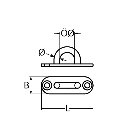 Mastplatte oval Laenge- 45 – 100 mm V2A- Verkauf in VPE-66-64-411.8266