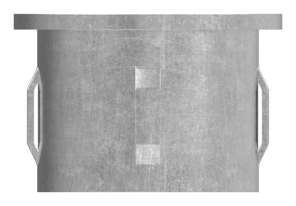 Stahlstopfen flach | für Rundrohr Ø 42,4x2,5-2,9 mm | Stahl S235JR, roh