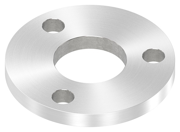Ankerplatte Ø 100 x 10mm, mit Rundschliff, V2A