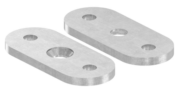 Halteplatte - 64x24x4 mm - fuer Vierkant-flach - Stahl S235JR- roh-30-1407.8