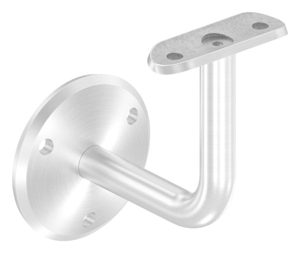 Handlaufhalter mit Ronde 70x5 mm und Halteplatte für Ø 42,4 mm V2A
