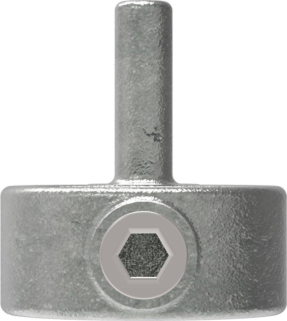 Rohrverbinder Stellringzapfen Ø 33-7 mm -1- - Temperguss verzinkt - 140B34-140B34