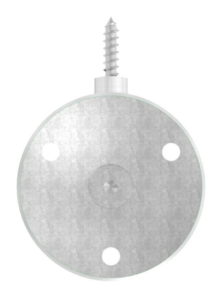 Handlaufhalter mit Ronde 70x5 mm und Holzschraube M6 V2A