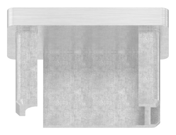 Endkappe für Rohr 40x20x2,0 mm zum Kleben V4A