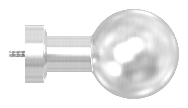 Türdrücker gerade mit Kugel Ø 50 mm feststehend V2A