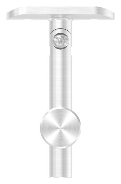 Handlaufhalter mit Gelenk und Halteplatte für Ø 42,4 mm V2A