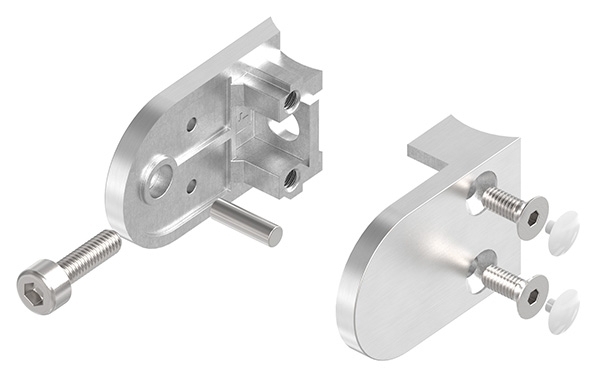 Glasklemme - Masse- 40x28x17-4 mm - Anschluss Ø 26-9 mm - V4A-10-2026.1