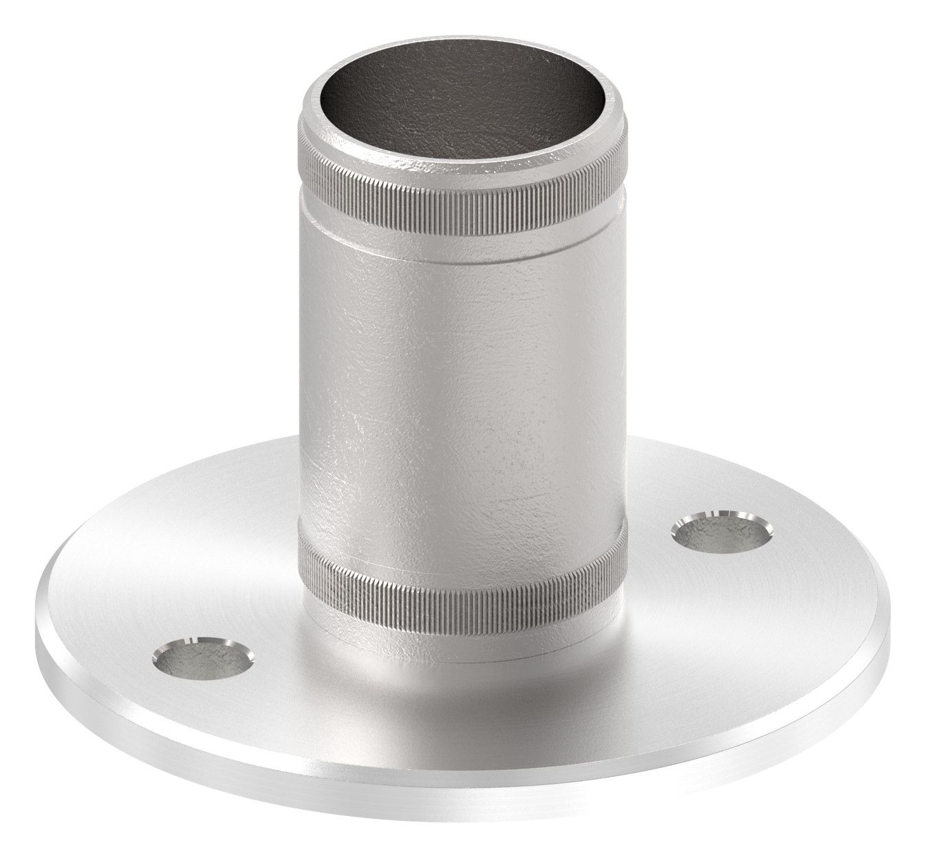 Wand- und Bodenanker mit Rändelung für Rohr 42,4 mm