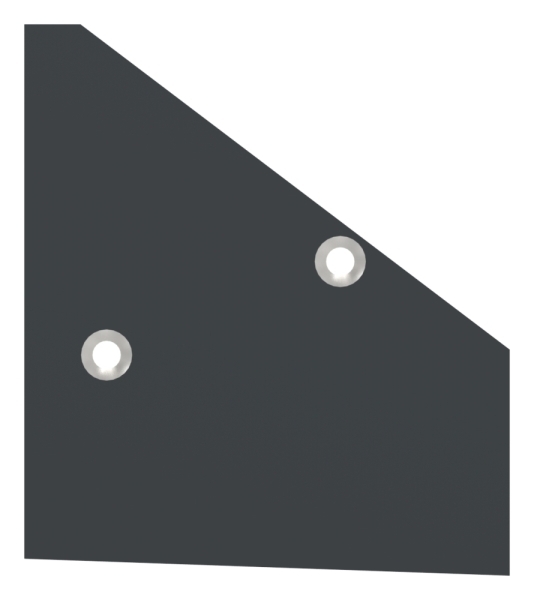 Endkappe links fuer eleganza canopy- RAL 7016-88-11VDE-EK-LI.7016