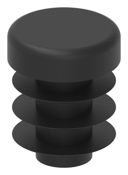 Kunststoffkappe für Rundrohr 12mm