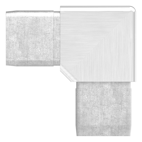 Verbindungsstück für Rohr 30x30x2mm, V4A