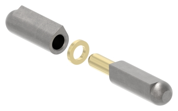 Anschweissband mit Messingring und -stift- Laenge- 60mm-88-1156515-ST.60