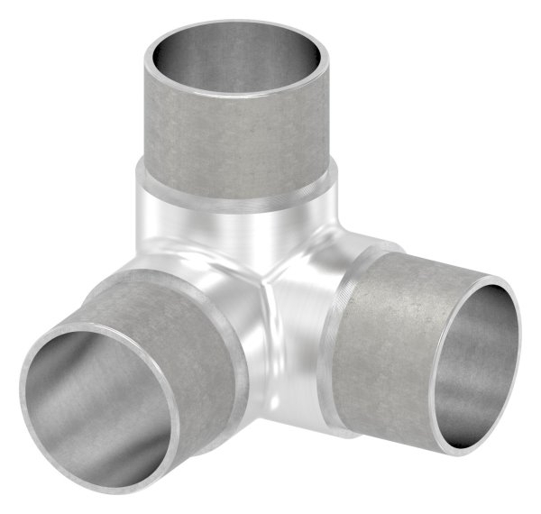 Ecke/Abgang 90° für Rundrohr Ø 48,3x2,0 mm V2A