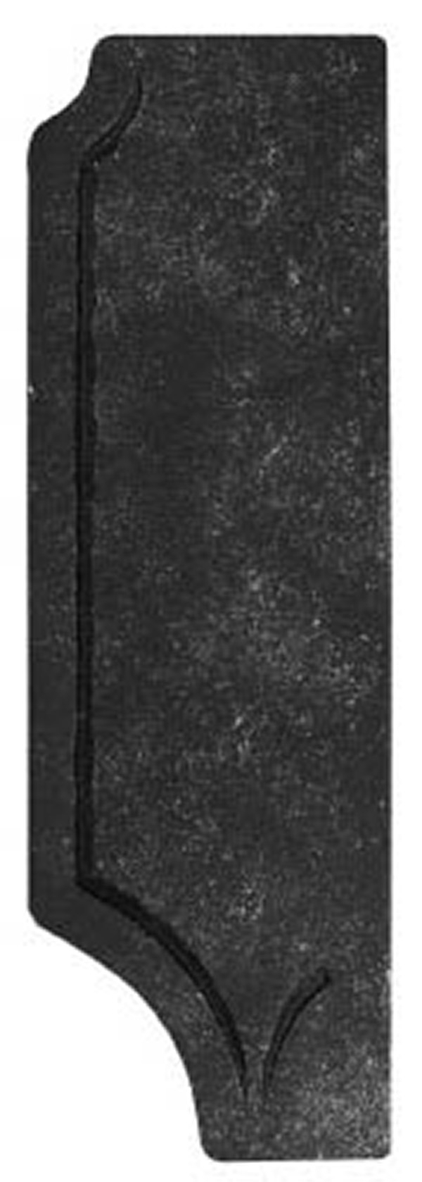 Schlossplatte links - Masse- 85x260x4 mm - ungelocht - Stahl S235JR- roh-30-3330.8