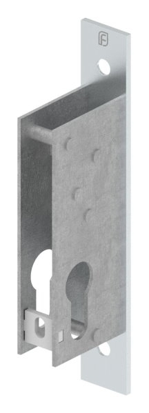 Rohrrahmen-Riegelschloss Zinkdruckguss Dornmass 30 mm fuer Profilzylinder-88-1140111.30