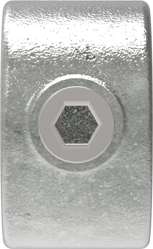 Rohrverbinder Befestigungsring mit Flansch 1 Bohrung Ø 48-3 mm -1 1-2- - Temperguss verzinkt - 199D48-199D48