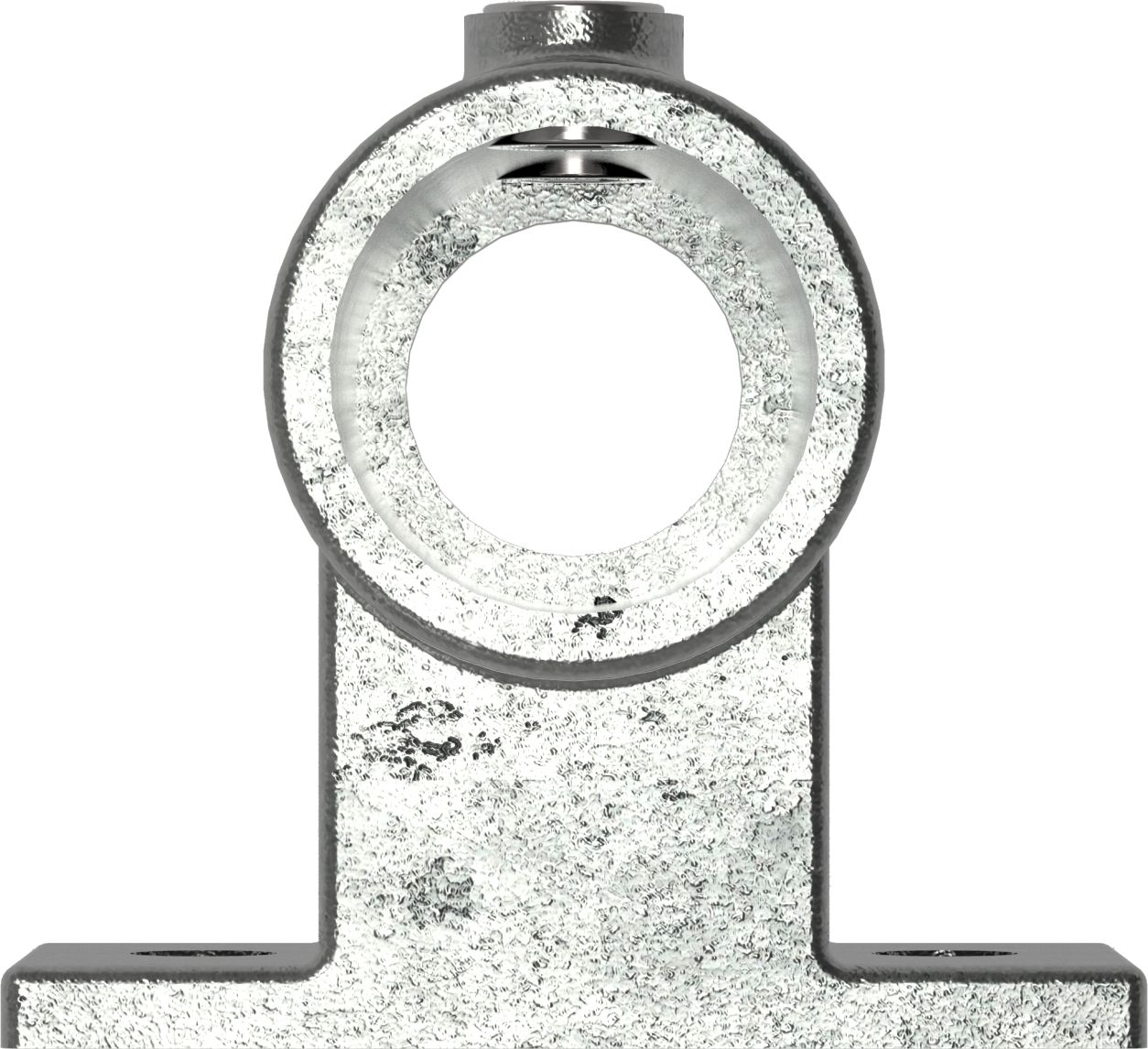 Rohrverbinder Wandhalter Platte horizontal Ø 42-4 mm -1 1-4- - Temperguss verzinkt - 145C42-145C42
