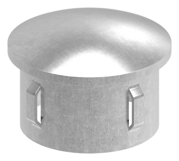 Stahlstopfen | leicht gewölbt | für Ø 48,3x1,8-2,2 mm | Stah S235JR, roh