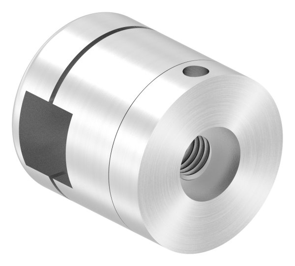 BRENK-fix® Grundhalter für Stäbe 12 x 12mm, ALU