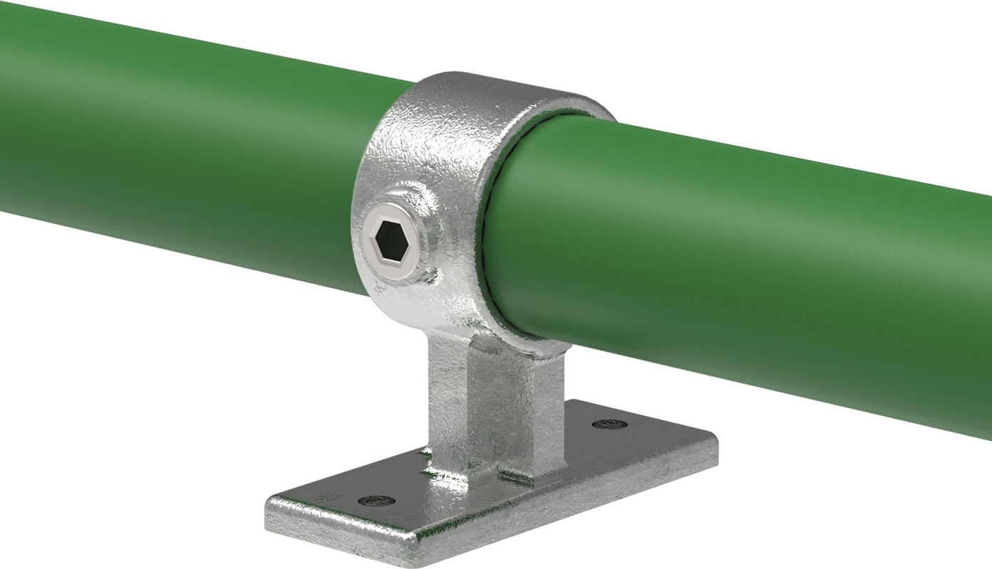 Rohrverbinder Handlaufhalterung Befestigungsschraube 90° Ø 33-7 mm -1- - Temperguss verzinkt - 143WB34-143WB34