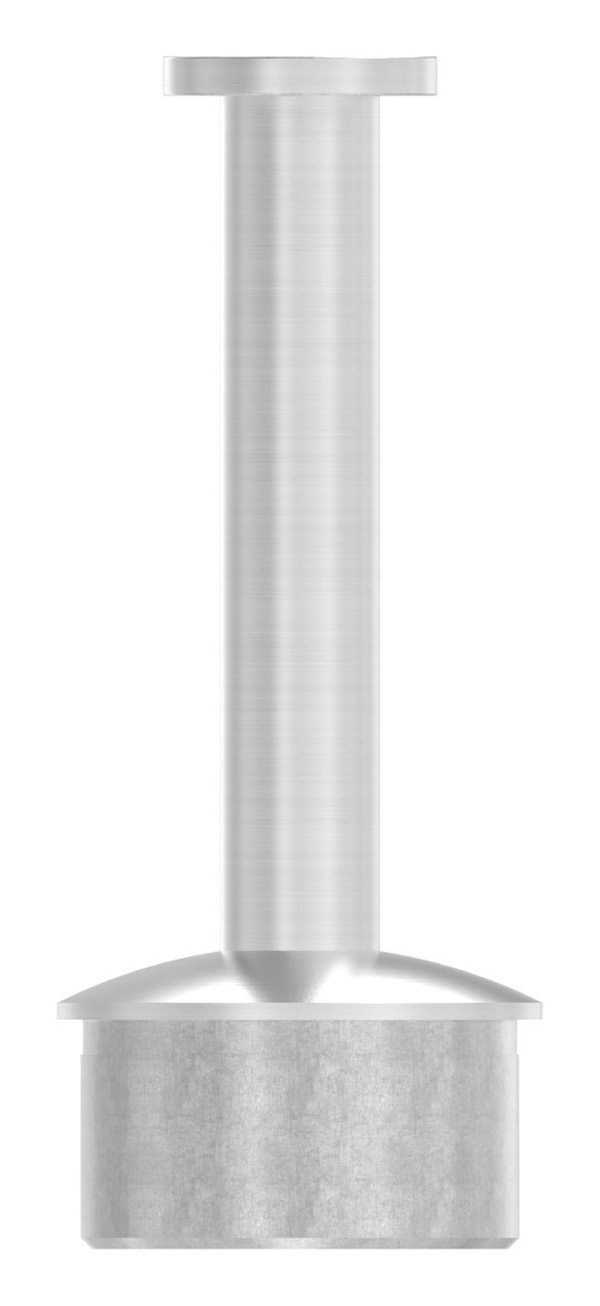 Stopfen für Rohr 42,4 x 2,0mm, Halteplatte: flach