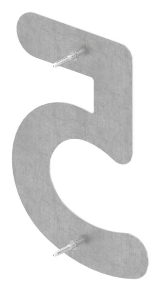 Hausnummer 5 | groß | Maße: 200 mm x 300 mm | V2A