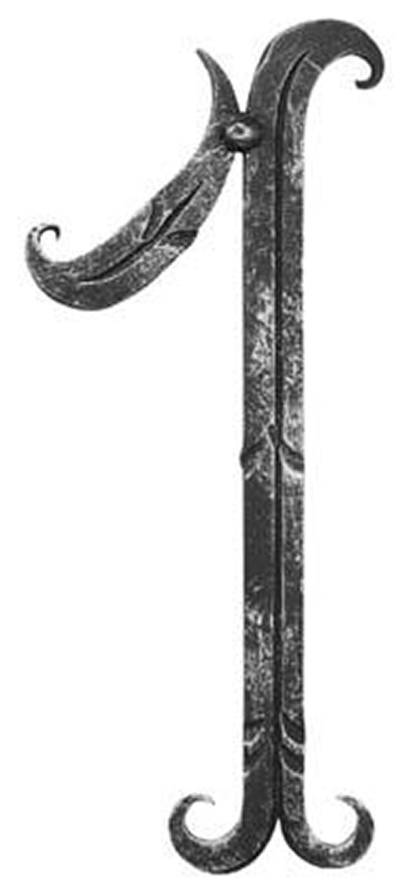 Hausnummer 1 - Abmessung 18x10 cm - Material 12x5 mm - Stahl -Roh- S235JR-30-3101.8