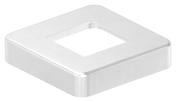 Abdeckrosette 96x96x20 mm fuer Vierkantrohr 47x47 mm V2A Glanz-11-2704.4