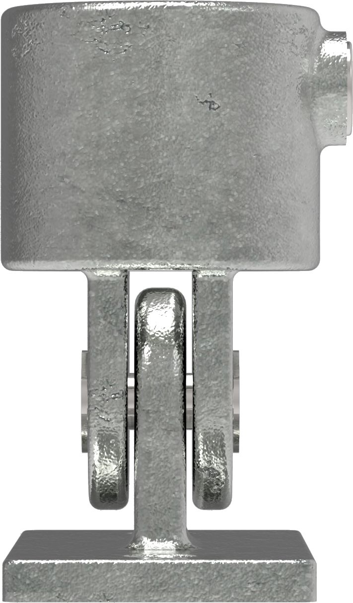 Rohrverbinder Gelenkfuss Ø 60-3 mm -2- - Temperguss verzinkt - 169E60-169E60