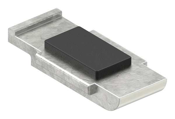 1 Sicherungsboden zu Glasklemme 45x45x26 mm AbZ Edelstahleffekt