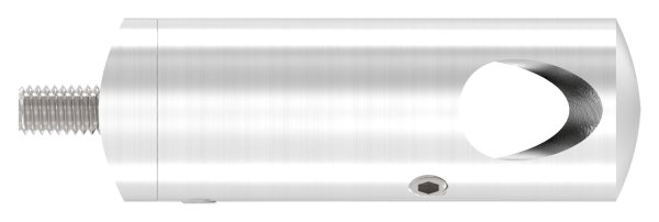Querstabhalter V2A Edelstahl – 90° Innenecke für Anschluss 42,4 mm passend für Rundstäbe 12 mm inkl. Maden- & Befestigungsschrauben